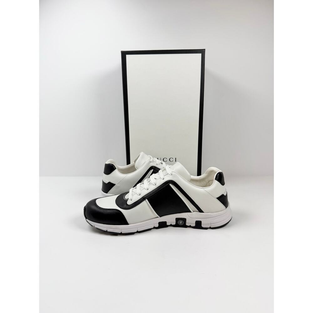 Size 8.5US - Gucci Black White GG Sneakers NEW - Picture 6 of 10